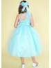 Tulle Flower Girl Dress With Beaded Sash